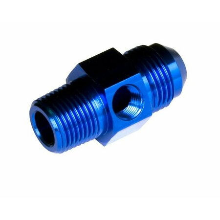 REDHORSE ADAPTER FITTING 6 AN To 38 Inch NPT Male With 18 Inch NPT Port Anodized Blue Aluminum Single 9194-06-06-1